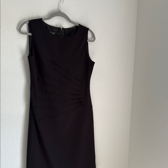 Evan Picone Black Sleeveless Sheath Midi Dress - Picture 5 of 11